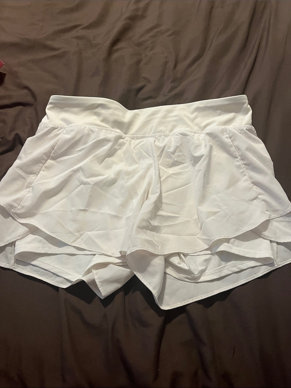 Avia White Layered Athletic Skort Shorts